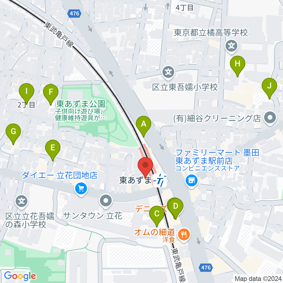 日本二胡学院周辺の駐車場・コインパーキング一覧地図