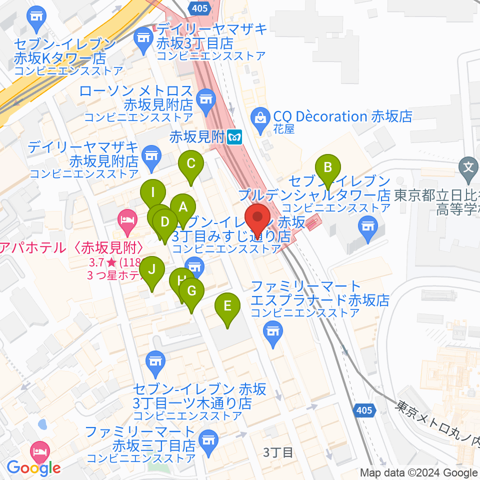 タイクーンミュージック周辺の駐車場・コインパーキング一覧地図