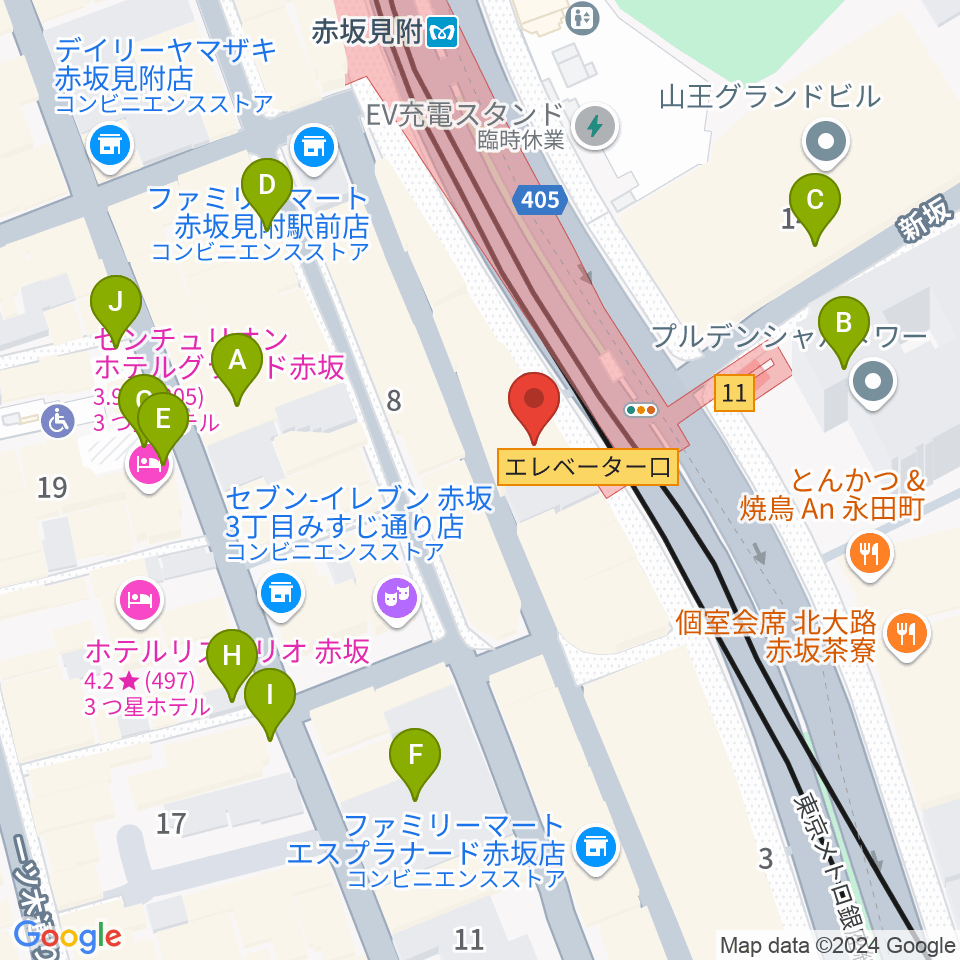 タイクーンミュージック周辺の駐車場・コインパーキング一覧地図