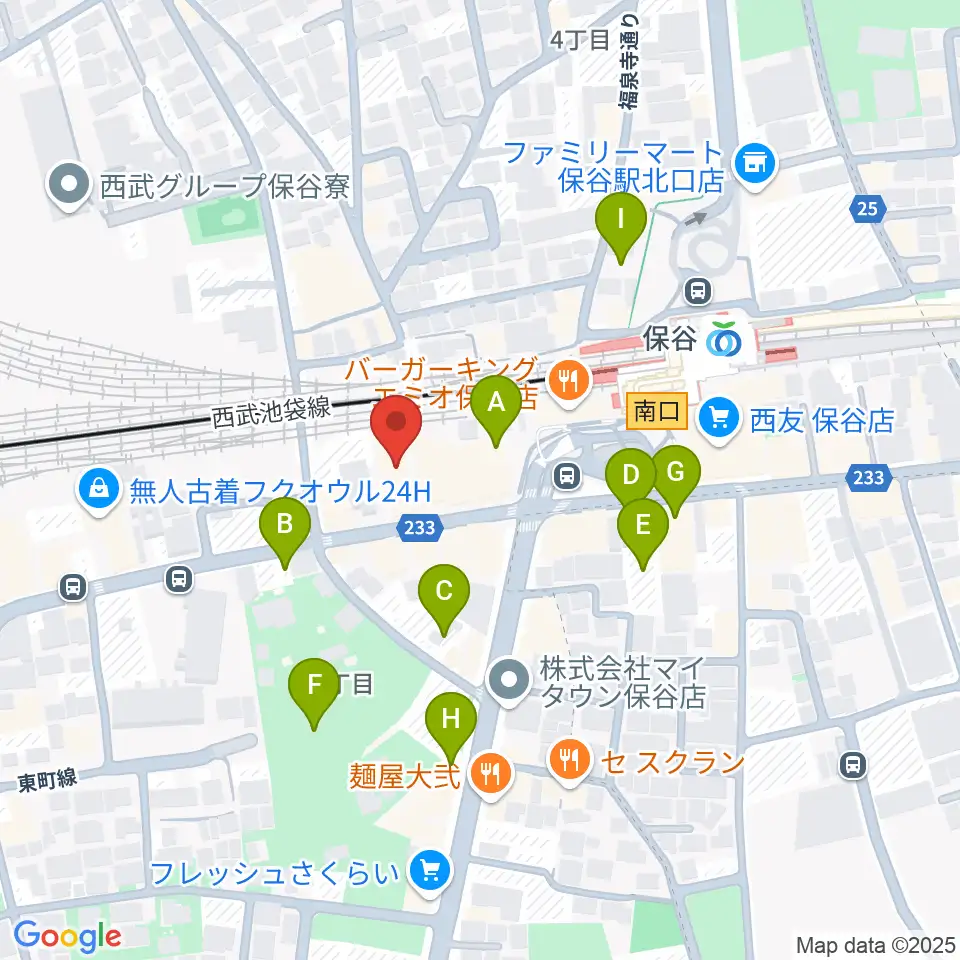 サウンドオフィス・コア周辺の駐車場・コインパーキング一覧地図