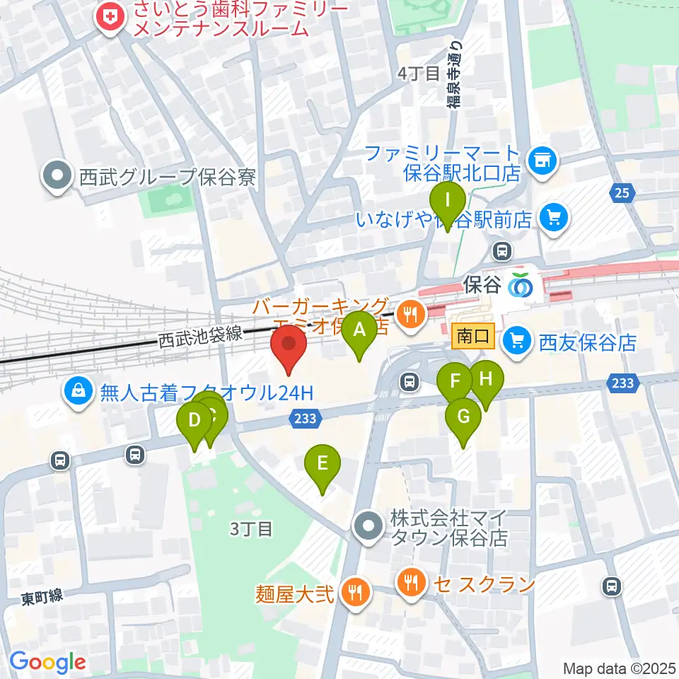 サウンドオフィス・コア周辺の駐車場・コインパーキング一覧地図