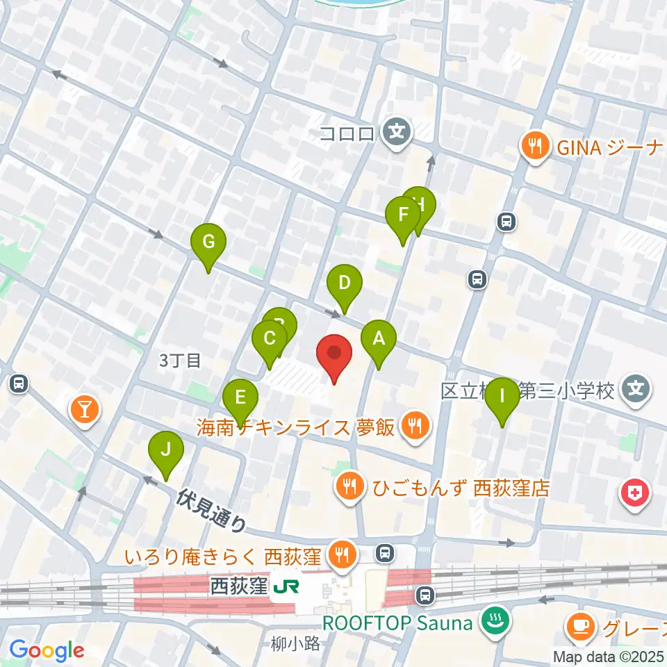 GUITARS MARKET周辺の駐車場・コインパーキング一覧地図