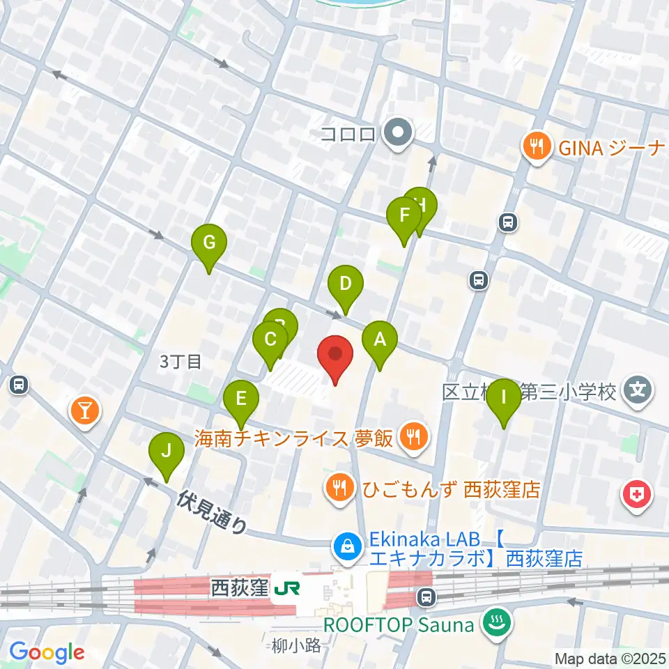 GUITARS MARKET周辺の駐車場・コインパーキング一覧地図