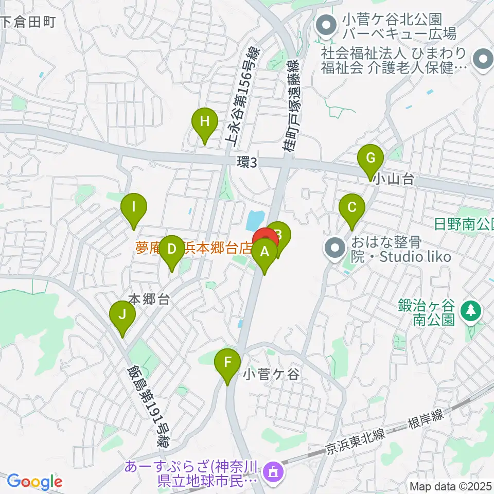 Atelier K周辺の駐車場・コインパーキング一覧地図