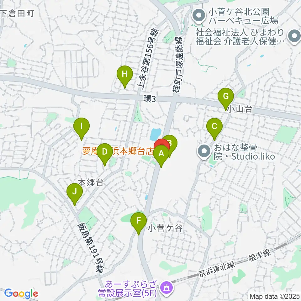 Atelier K周辺の駐車場・コインパーキング一覧地図