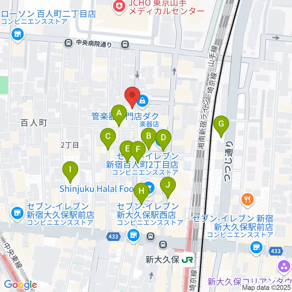 ダ・カーポ周辺の駐車場・コインパーキング一覧地図