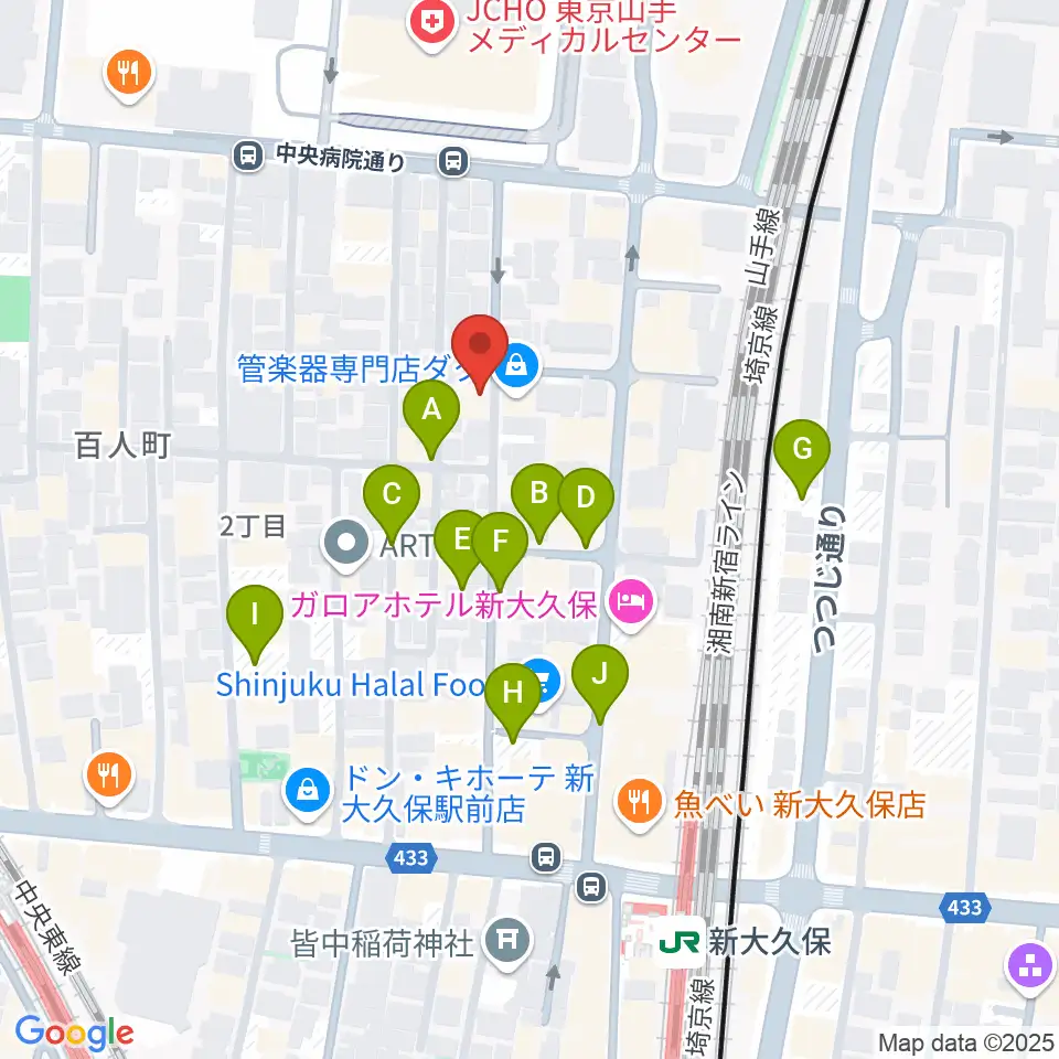 ダ・カーポ周辺の駐車場・コインパーキング一覧地図