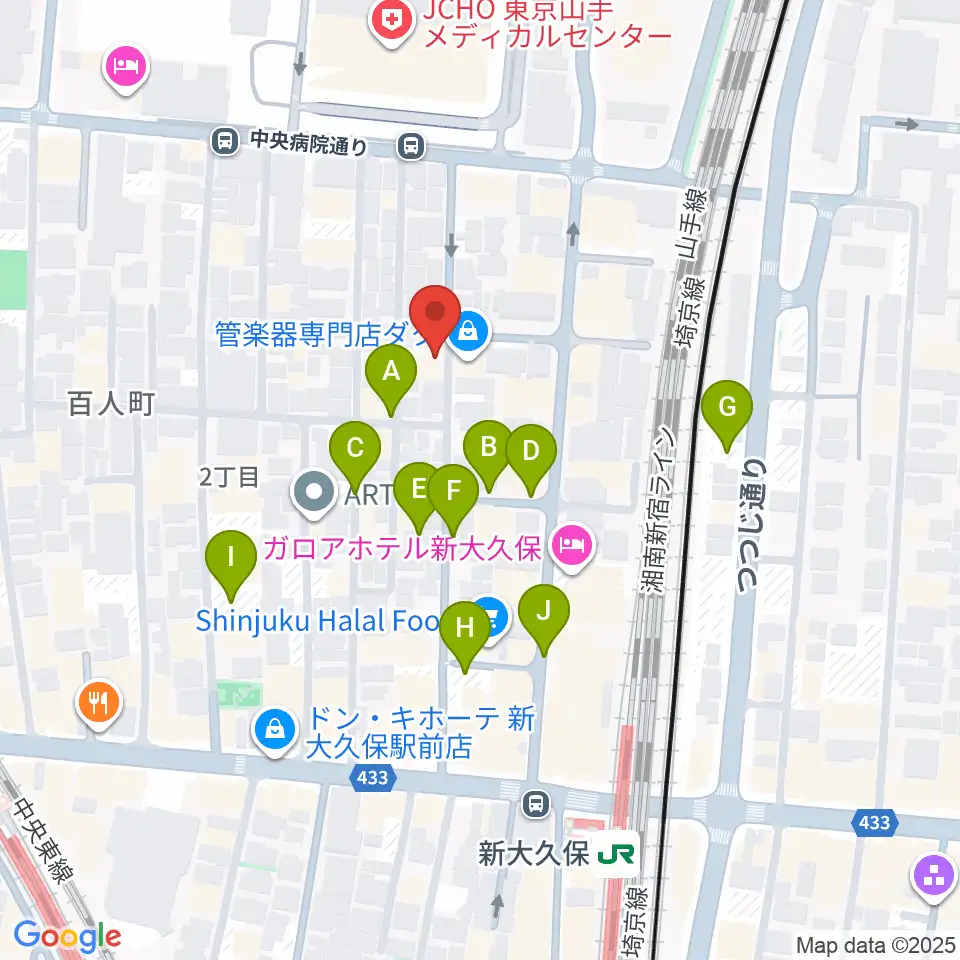 ダ・カーポ周辺の駐車場・コインパーキング一覧地図