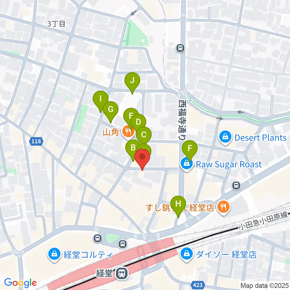 三味線亀屋邦楽器周辺の駐車場・コインパーキング一覧地図