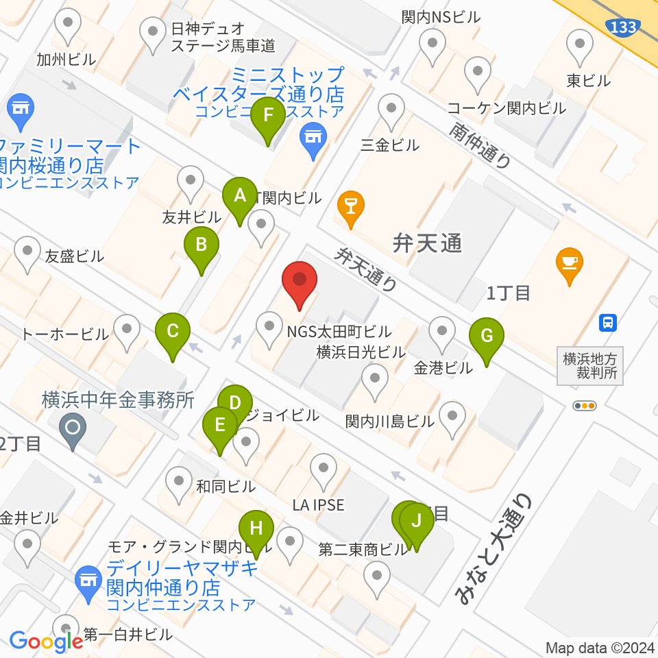 A.B.SMILE周辺の駐車場・コインパーキング一覧地図