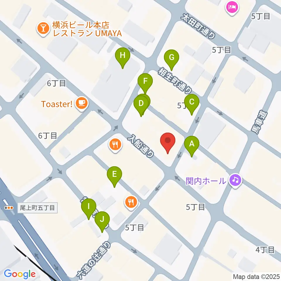 横浜エアジン周辺の駐車場・コインパーキング一覧地図