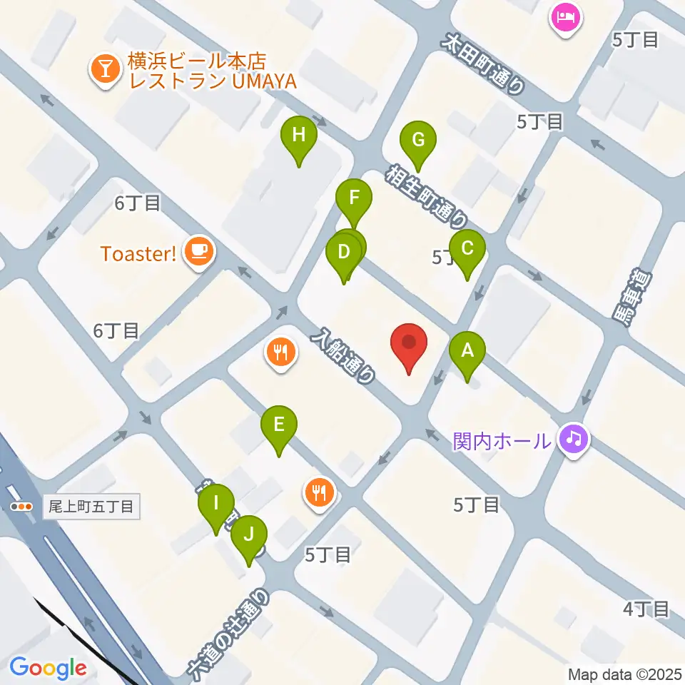 横浜エアジン周辺の駐車場・コインパーキング一覧地図