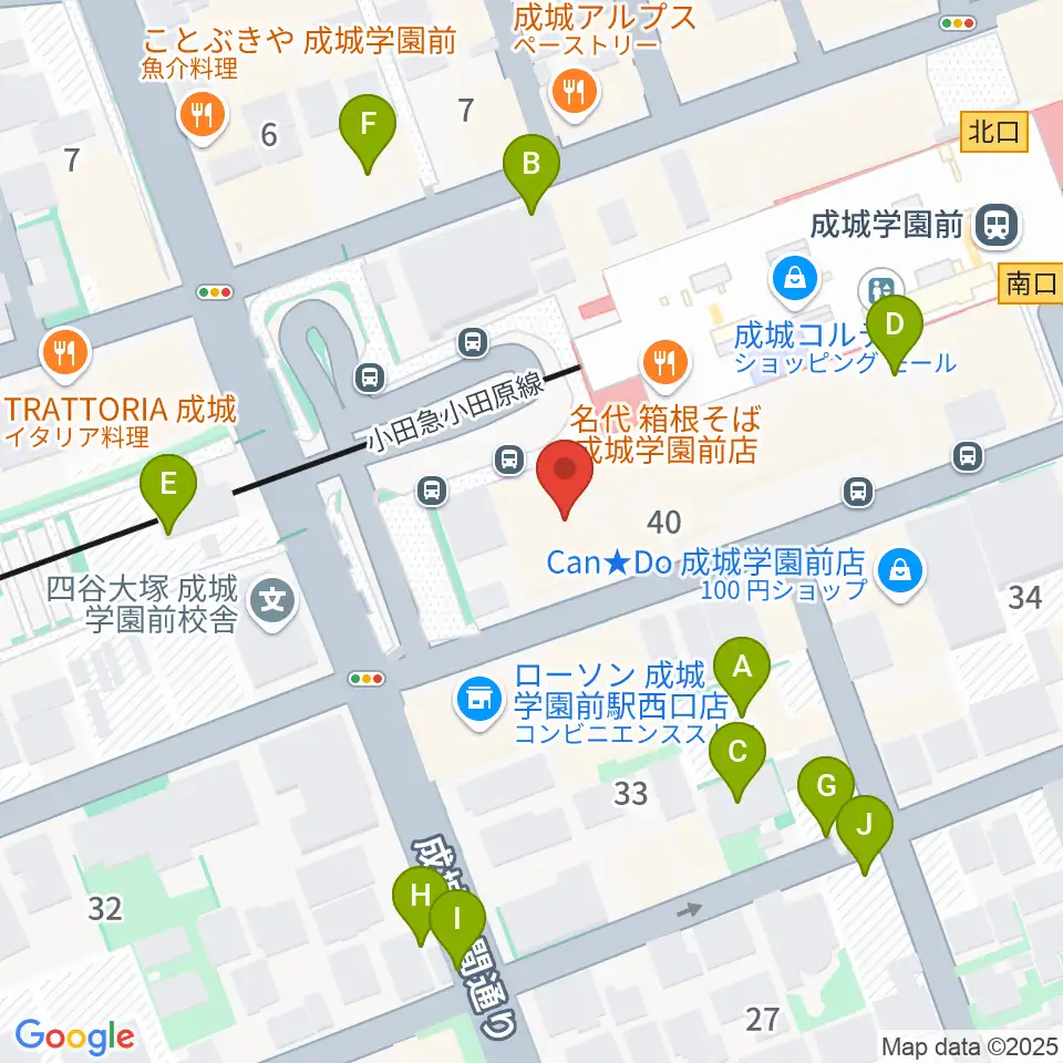 アミーズボーカルスクール成城学園前校周辺の駐車場・コインパーキング一覧地図