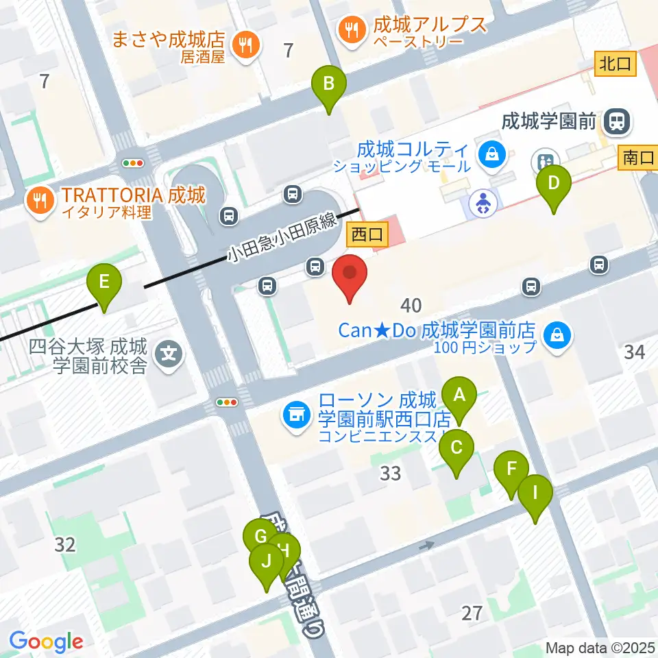 アミーズボーカルスクール成城学園前校周辺の駐車場・コインパーキング一覧地図