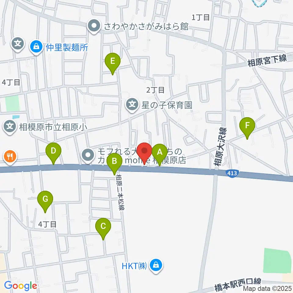 あらきピアノ教室周辺の駐車場・コインパーキング一覧地図