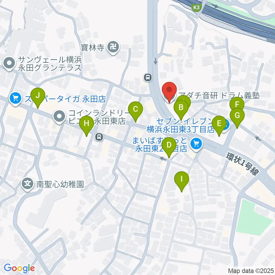 アダチ音研 ドラム義塾周辺の駐車場・コインパーキング一覧地図