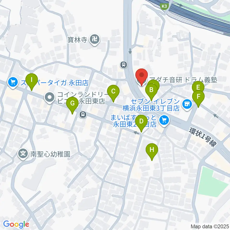 アダチ音研 ドラム義塾周辺の駐車場・コインパーキング一覧地図