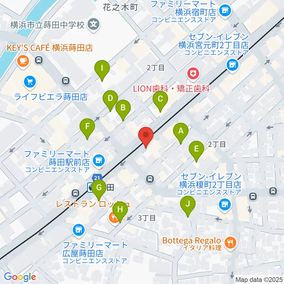 リトミック音楽教室リズムの森周辺の駐車場・コインパーキング一覧地図