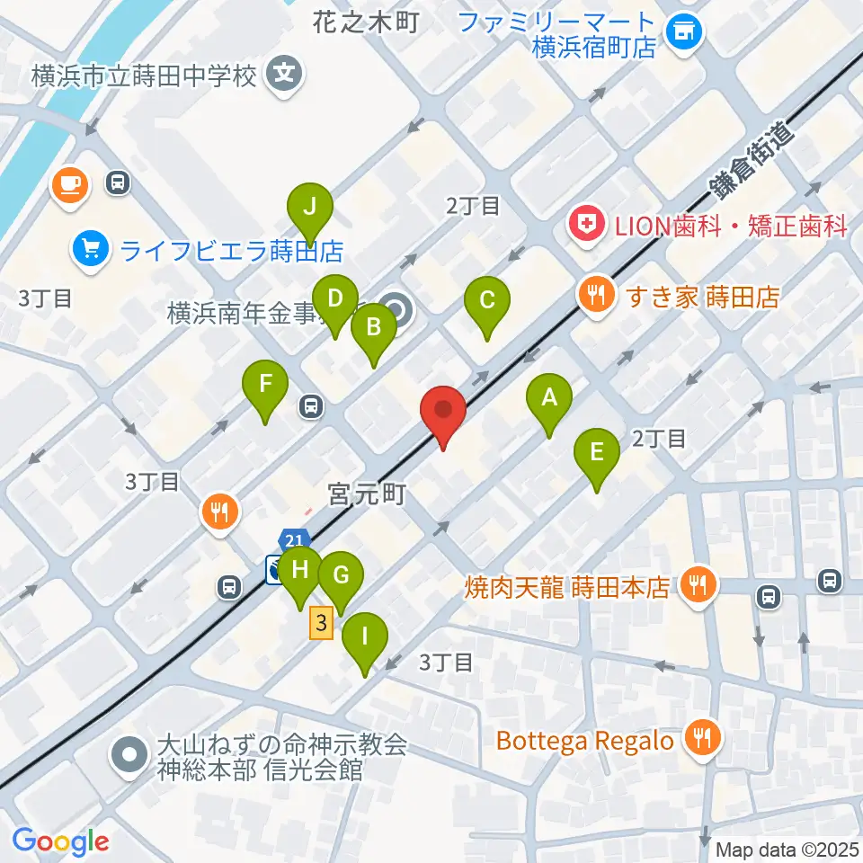 リトミック音楽教室リズムの森周辺の駐車場・コインパーキング一覧地図