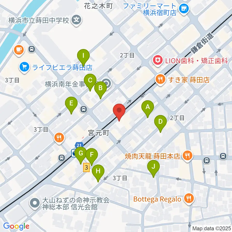 リトミック音楽教室リズムの森周辺の駐車場・コインパーキング一覧地図