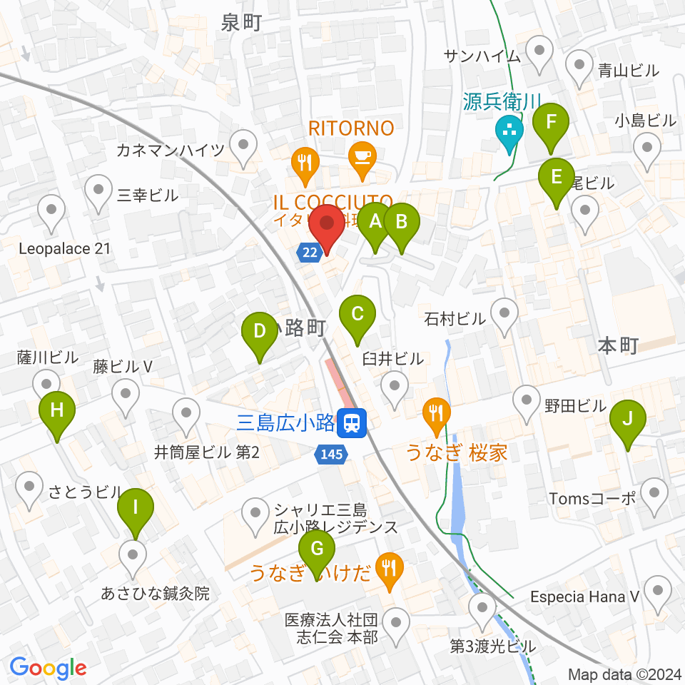 ゴリラハウス周辺の駐車場・コインパーキング一覧地図