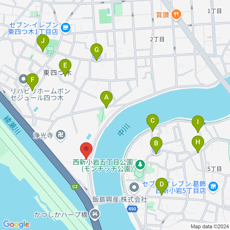 砂田ピアノ調律事務所周辺の駐車場・コインパーキング一覧地図