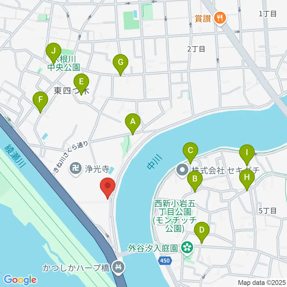 砂田ピアノ調律事務所周辺の駐車場・コインパーキング一覧地図