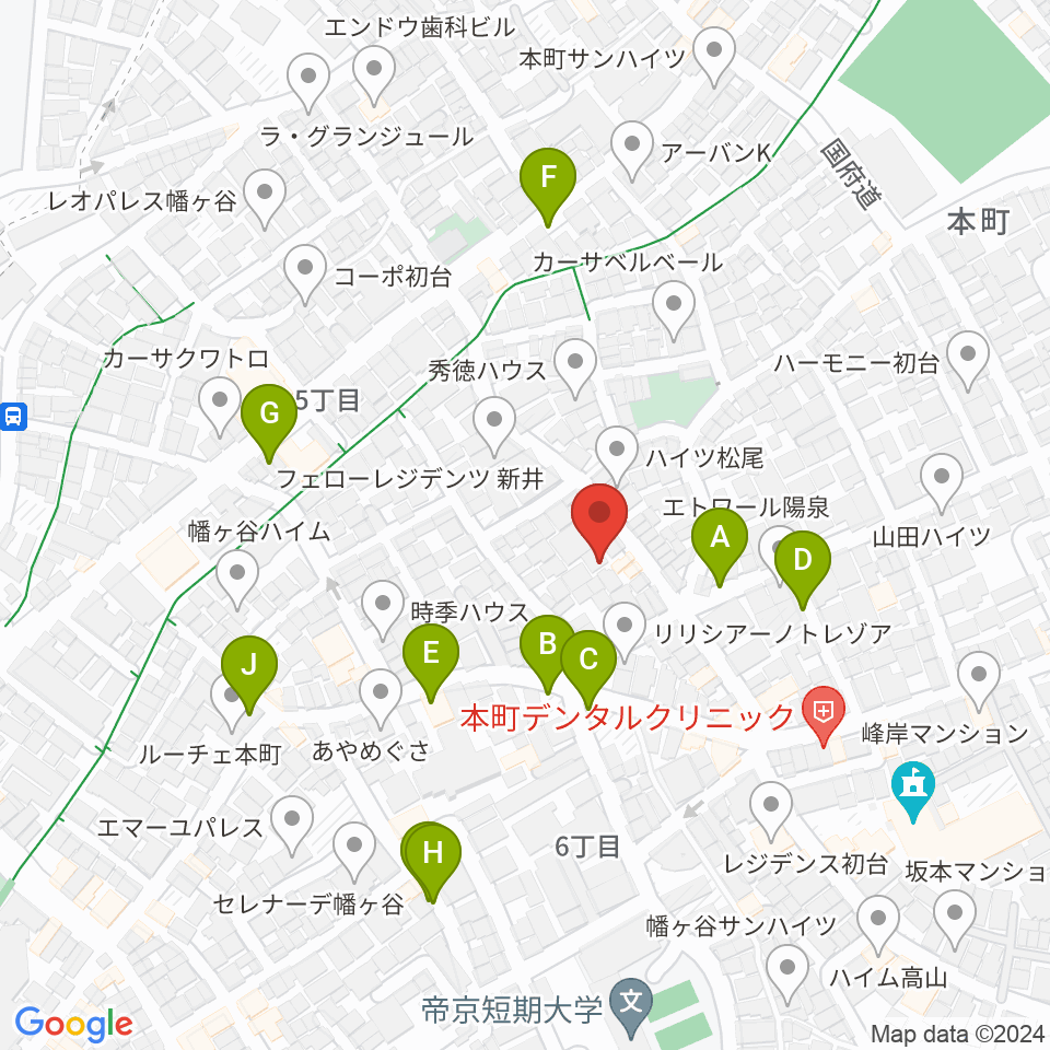 スタジオ543 初台店周辺の駐車場・コインパーキング一覧地図