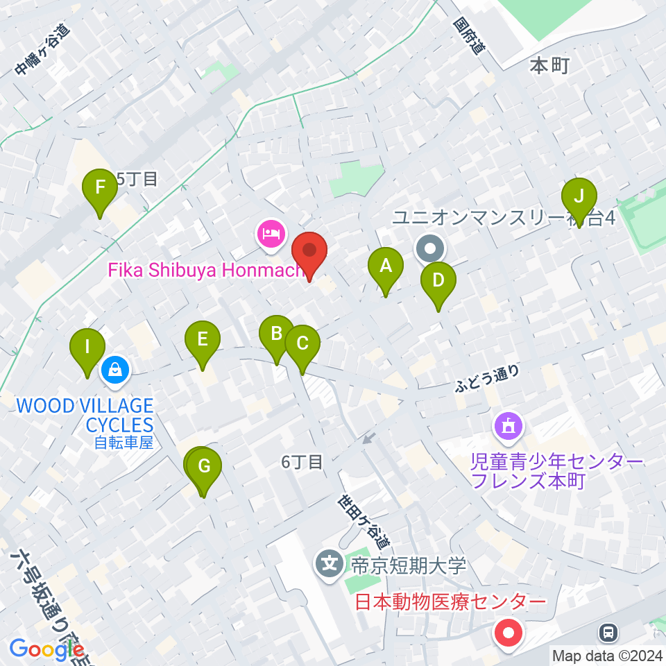 スタジオ543 初台店周辺の駐車場・コインパーキング一覧地図