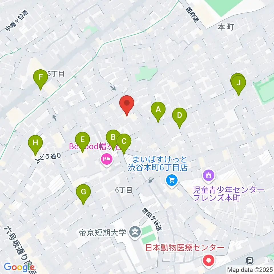 スタジオ543 初台店周辺の駐車場・コインパーキング一覧地図