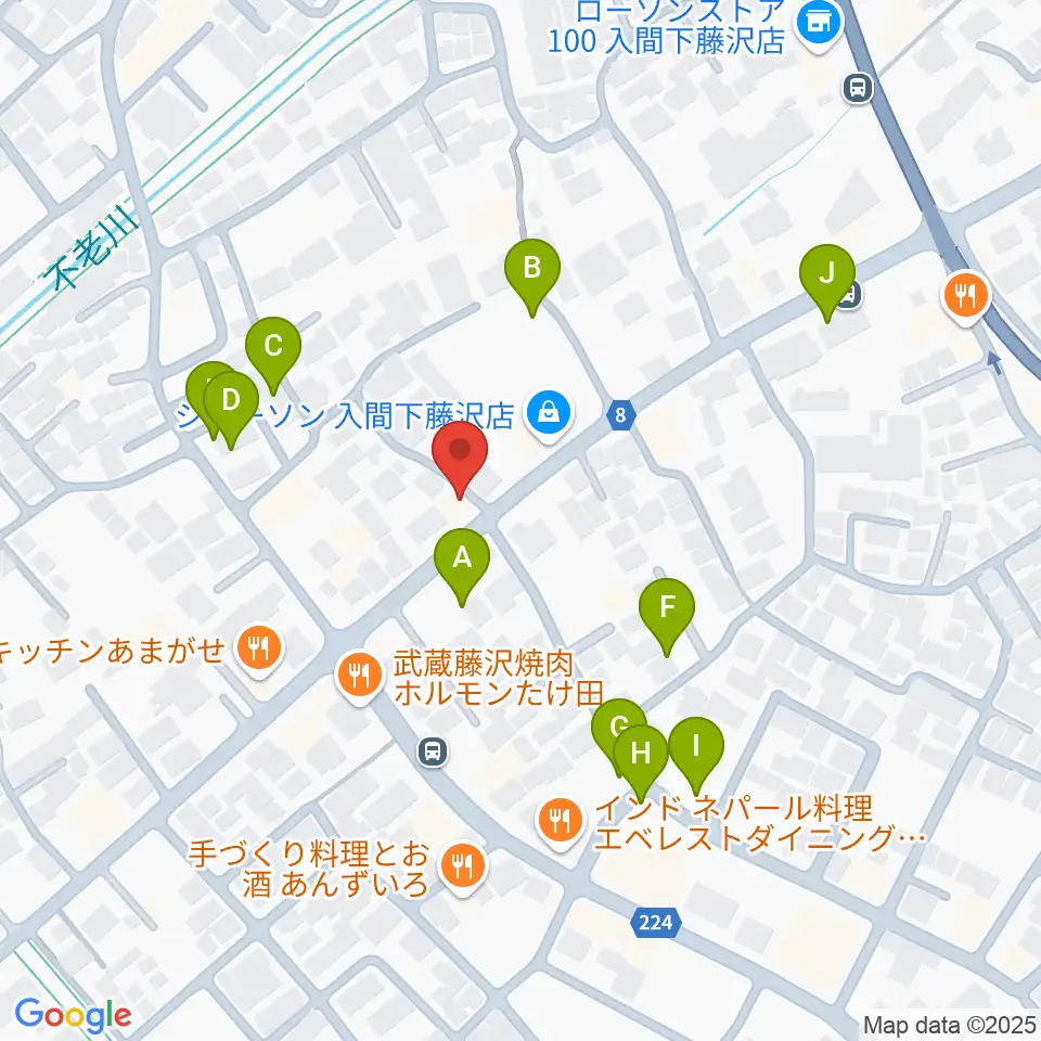 マインズ・ミュージック・スタジオ周辺の駐車場・コインパーキング一覧地図