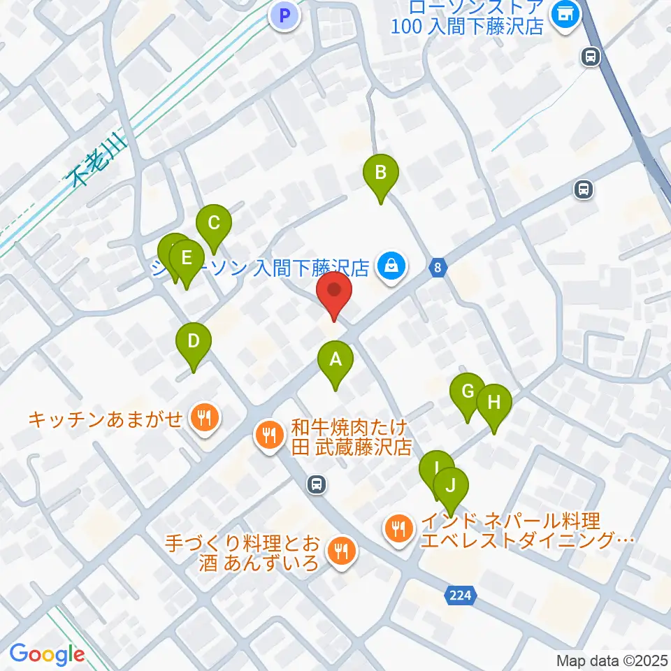 マインズ・ミュージック・スタジオ周辺の駐車場・コインパーキング一覧地図