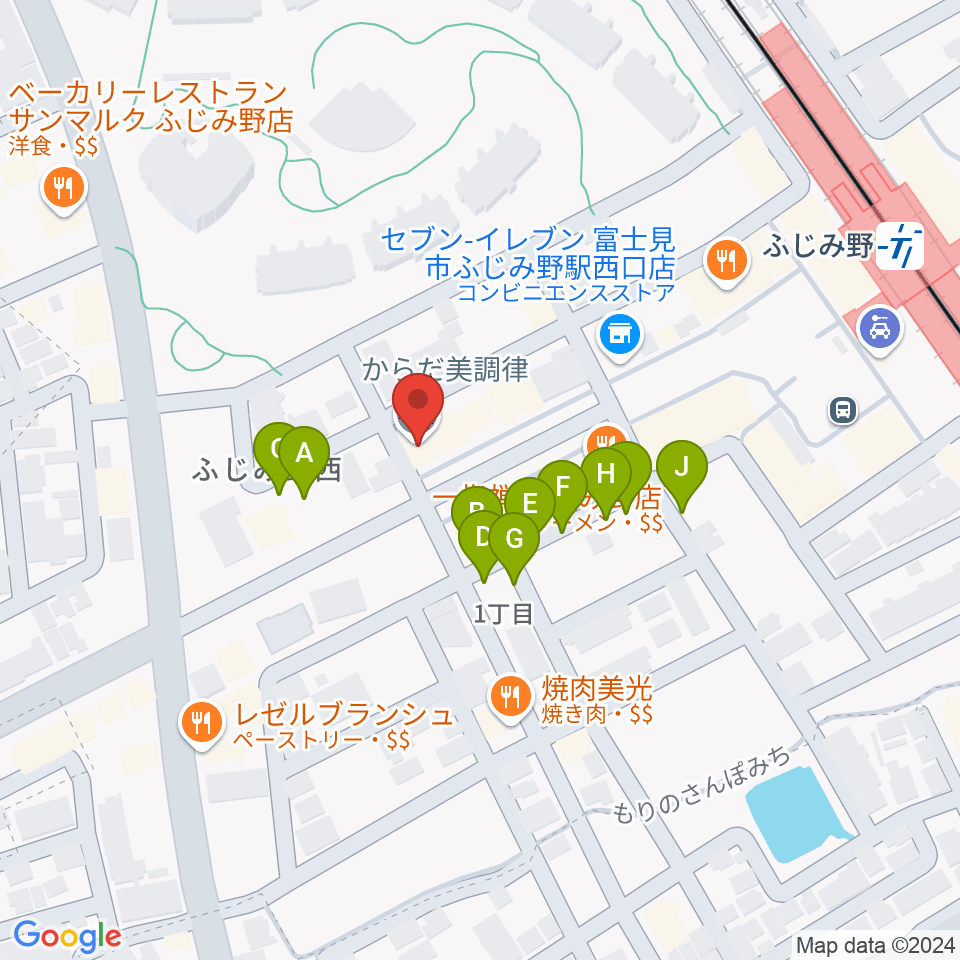 音楽教室リズム21周辺の駐車場・コインパーキング一覧地図