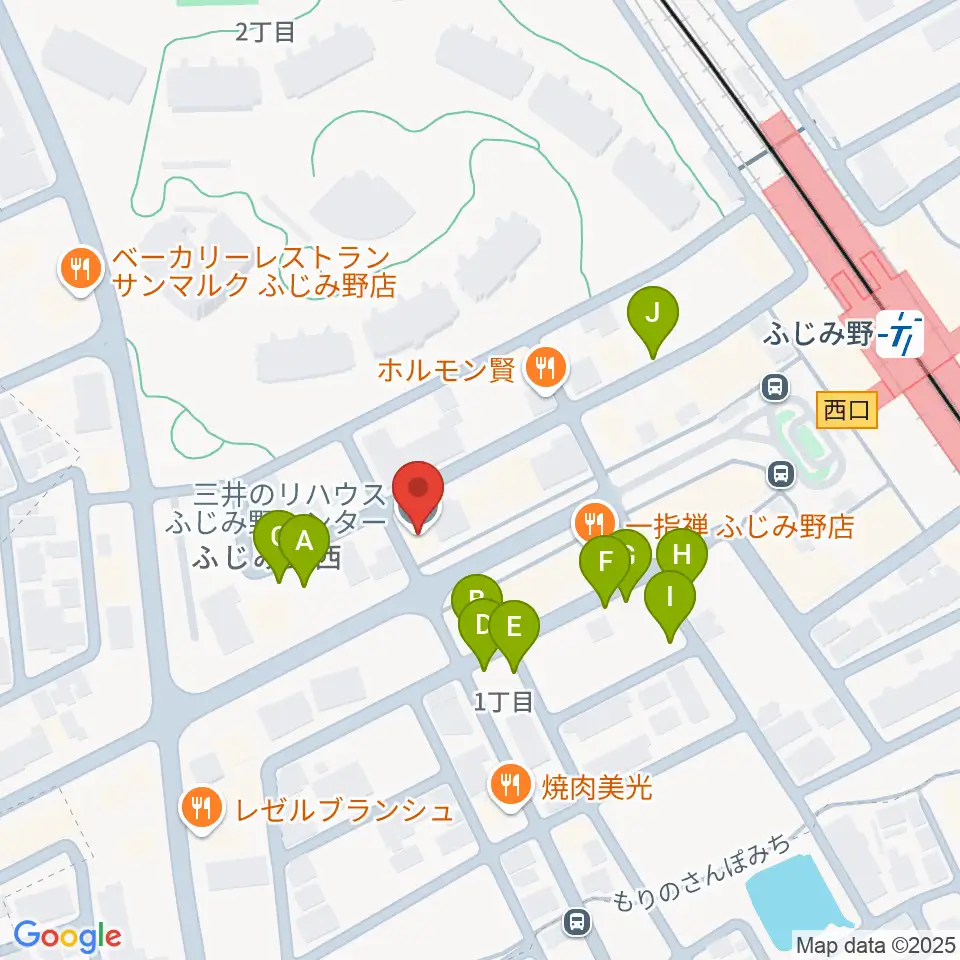 音楽教室リズム21周辺の駐車場・コインパーキング一覧地図