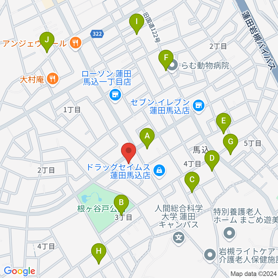 ストラックス周辺の駐車場・コインパーキング一覧地図