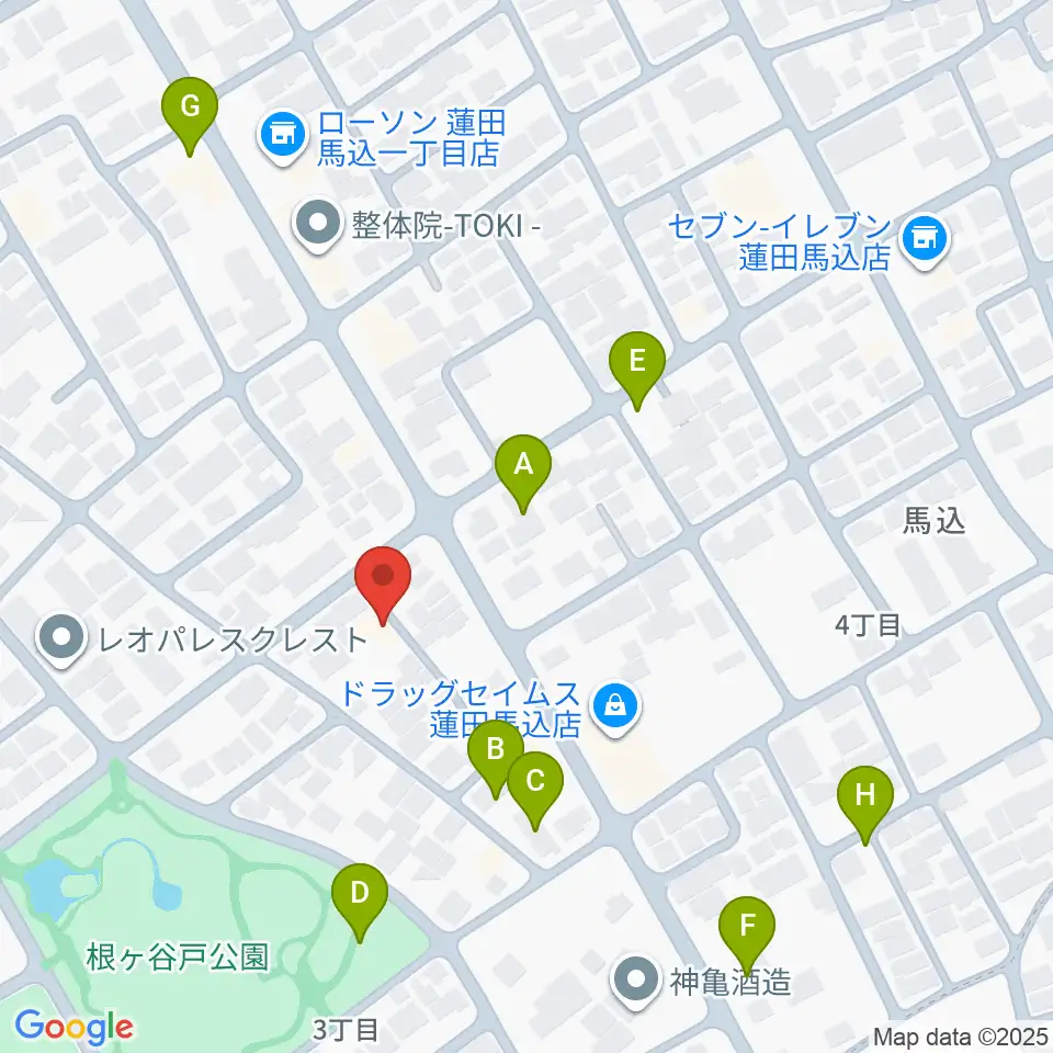 ストラックス周辺の駐車場・コインパーキング一覧地図