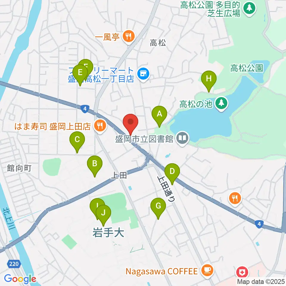 安倍管楽器サービス周辺の駐車場・コインパーキング一覧地図