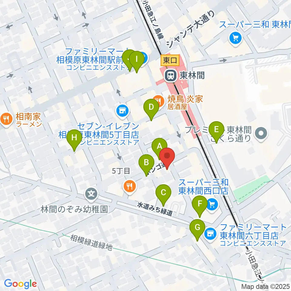 VSP音楽院周辺の駐車場・コインパーキング一覧地図