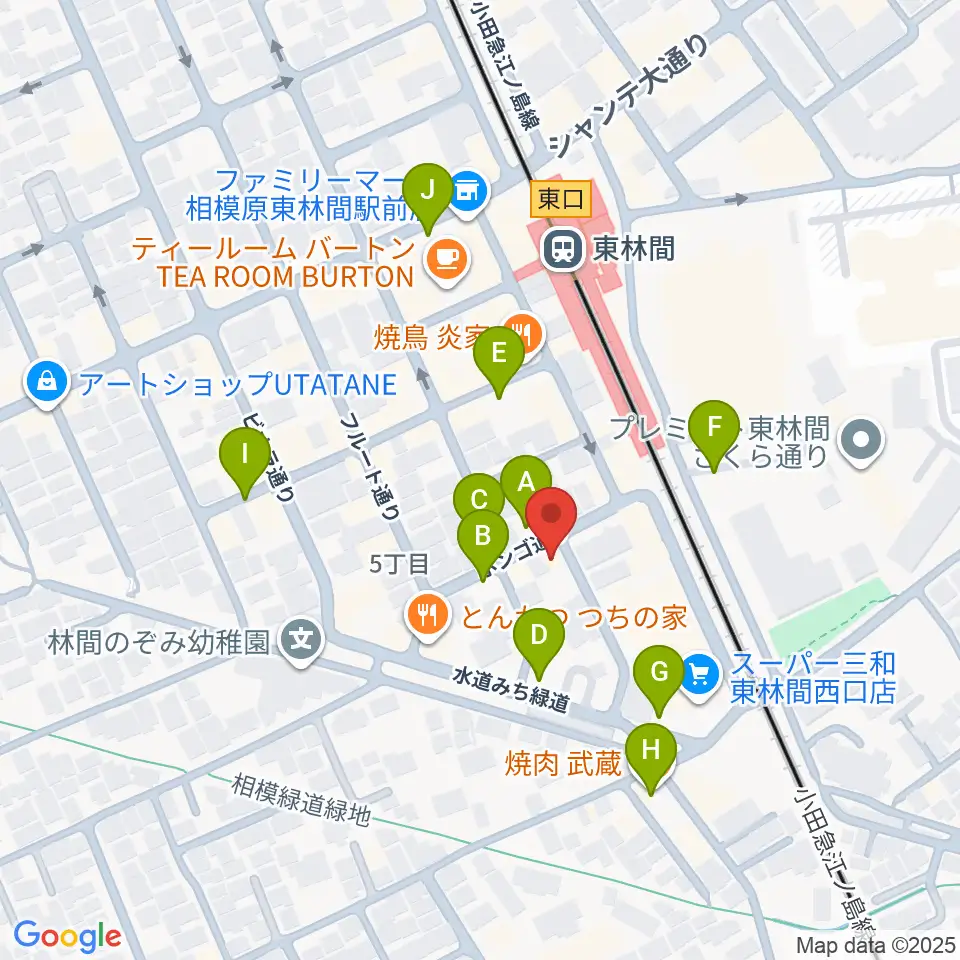 VSP音楽院周辺の駐車場・コインパーキング一覧地図