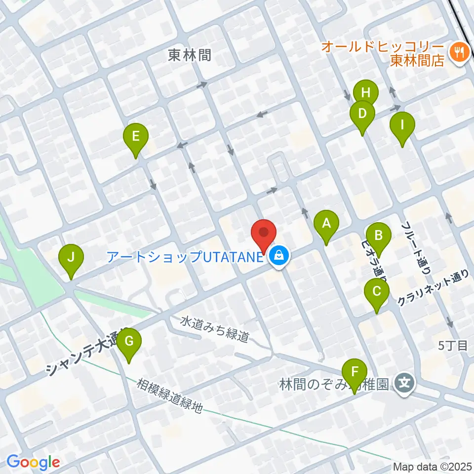 VSPピアノ工房周辺の駐車場・コインパーキング一覧地図