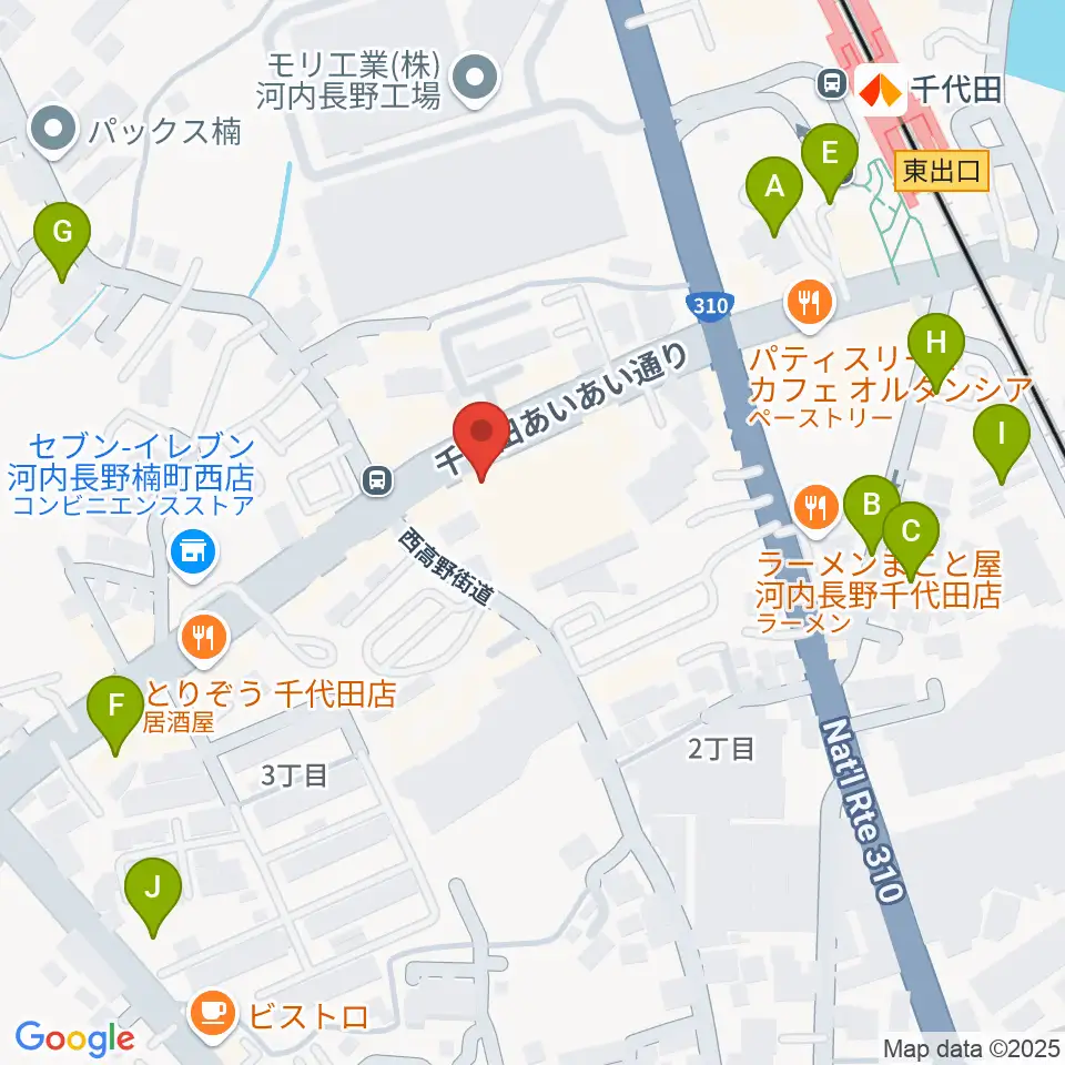ニシバタ楽器周辺の駐車場・コインパーキング一覧地図