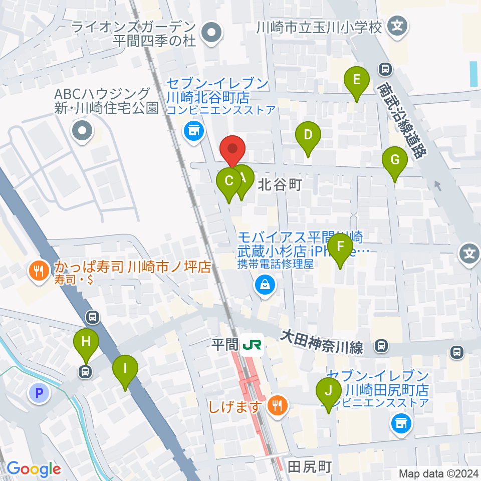 アルテミュージックスクール周辺の駐車場・コインパーキング一覧地図