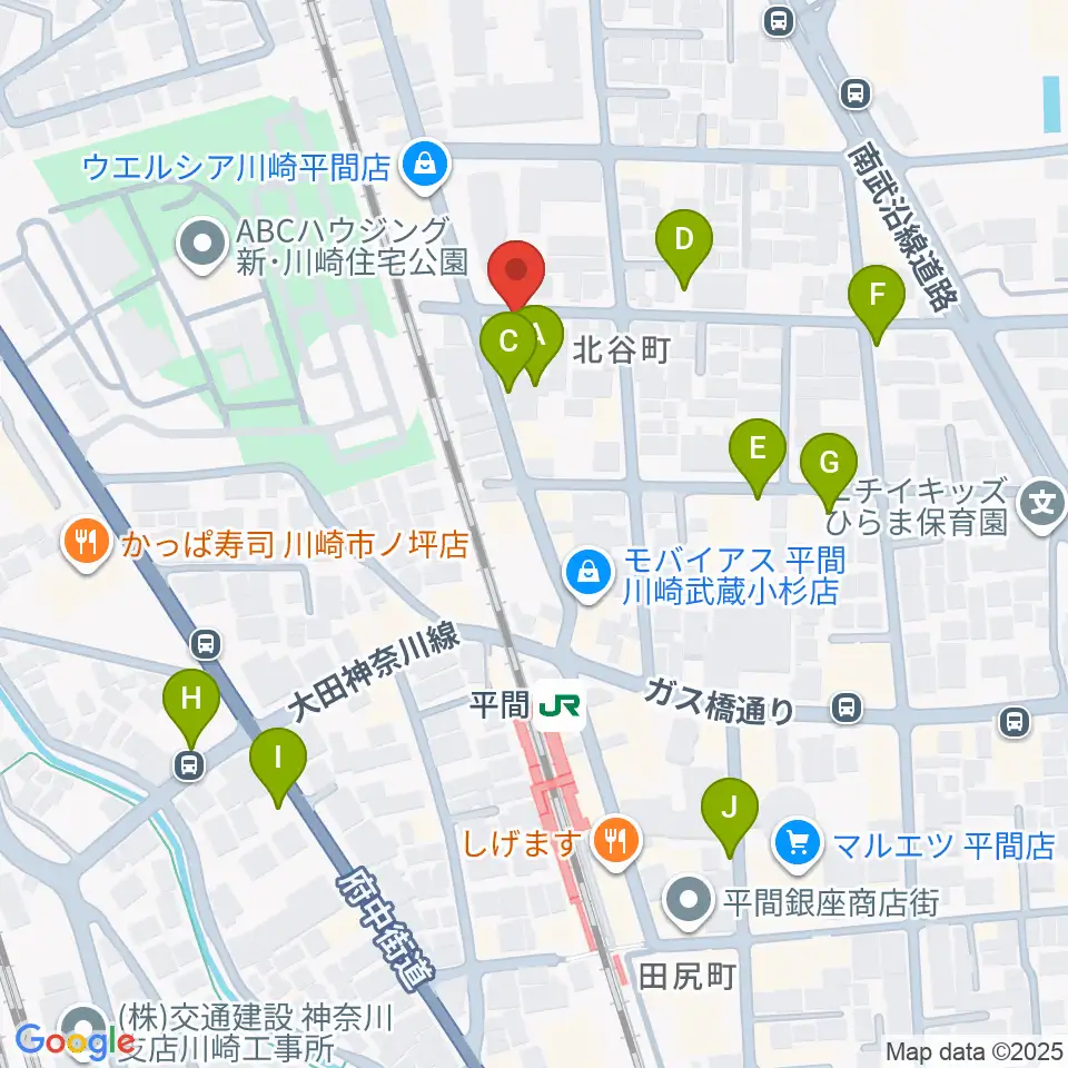 アルテミュージックスクール周辺の駐車場・コインパーキング一覧地図