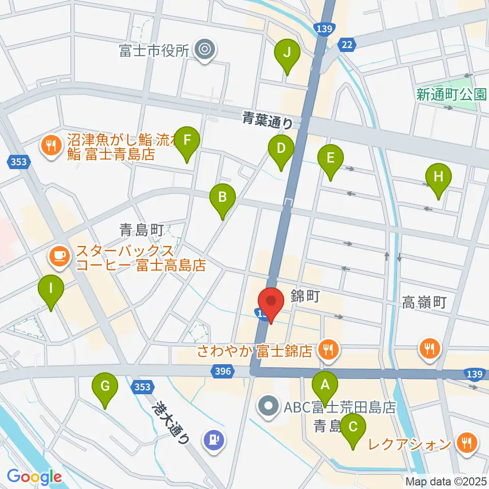 かやはら音楽教室周辺の駐車場・コインパーキング一覧地図