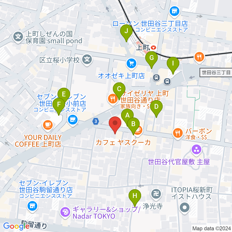 サミー音楽アカデミー周辺の駐車場・コインパーキング一覧地図