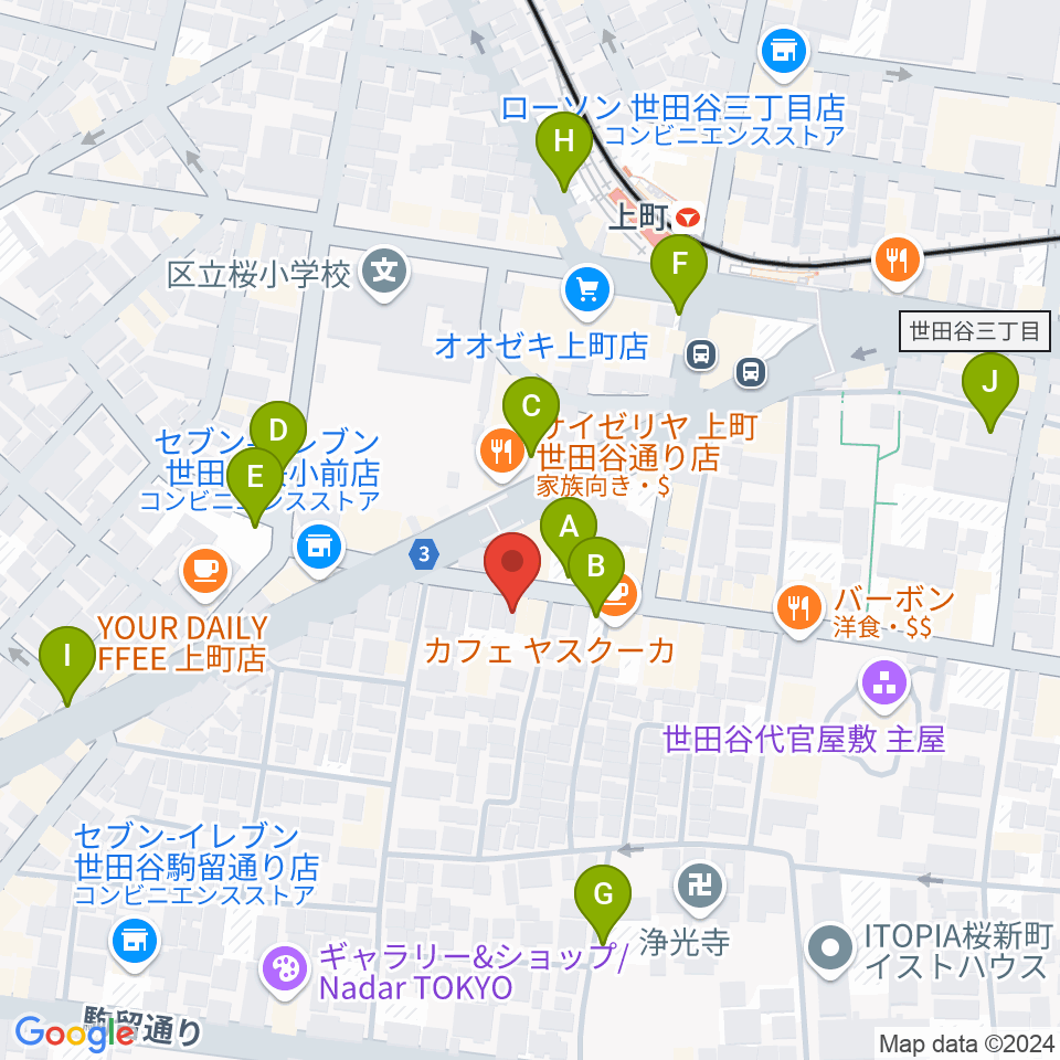 サミー音楽アカデミー周辺の駐車場・コインパーキング一覧地図