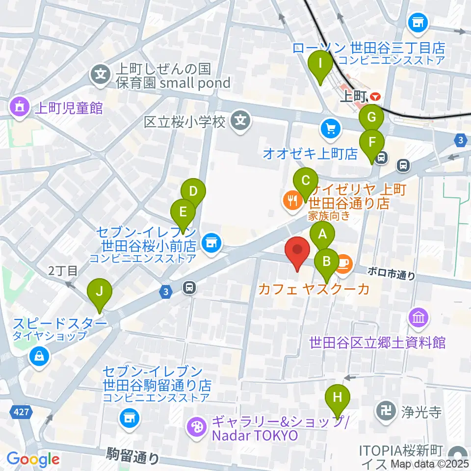 サミー音楽アカデミー周辺の駐車場・コインパーキング一覧地図