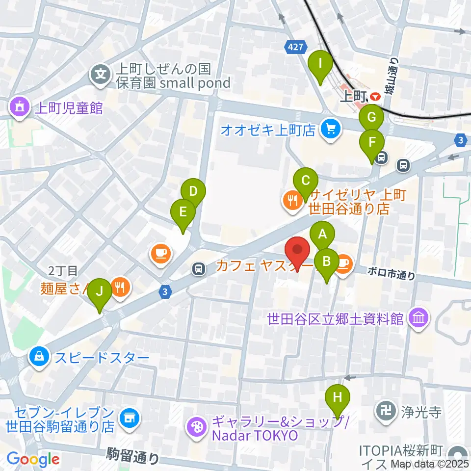 サミー音楽アカデミー周辺の駐車場・コインパーキング一覧地図
