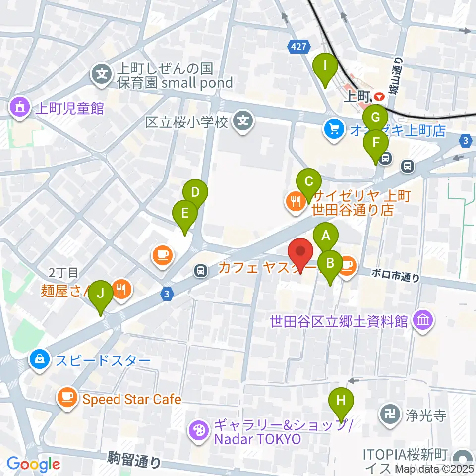 サミー音楽アカデミー周辺の駐車場・コインパーキング一覧地図