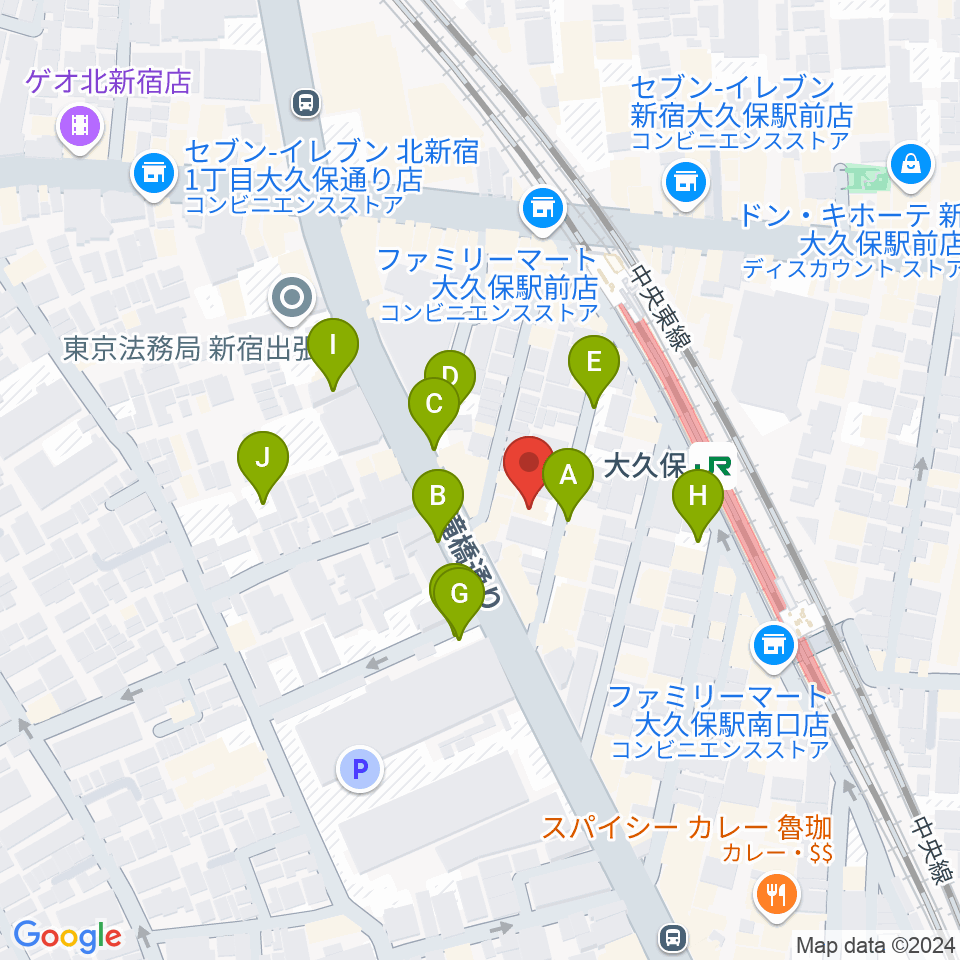 石森管楽器周辺の駐車場・コインパーキング一覧地図